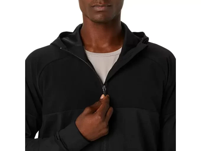 SUDADERA CON CAPUCHA Y CREMALLERA COMPLETA DE JERSEY DE PUNTO