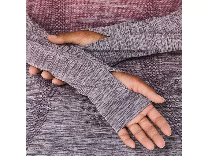 TOP DE MANGA LARGA SIN COSTURAS PARA MUJER